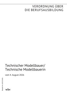 Technischer Modellbauer / Technische Modellbauerin