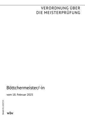 Böttchermeister/-in