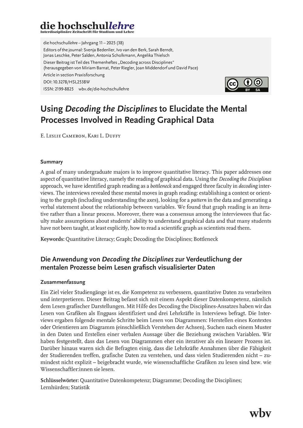 Using Decoding the Disciplines to Elucidate the Mental Processes ...