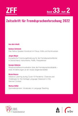Zeitschrift für Fremdsprachenforschung 2/2022