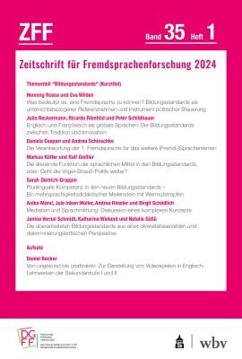Zeitschrift für Fremdsprachenforschung 1/2024